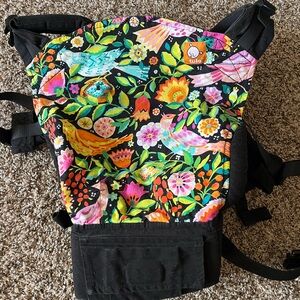 Tula Carrier with Vibrant Floral and Bird Pattern